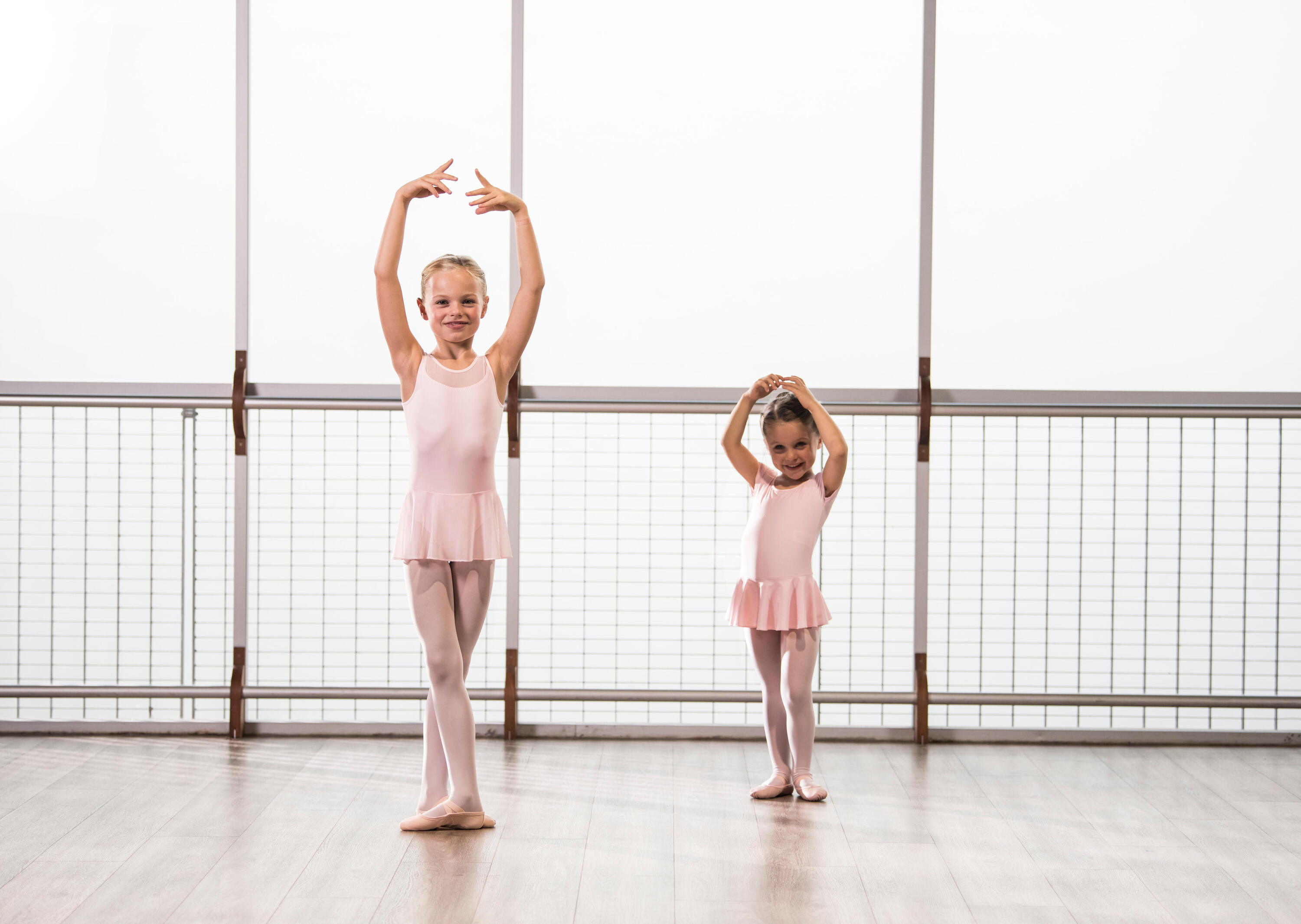 Tunique danse classique rose pale fille 7/9