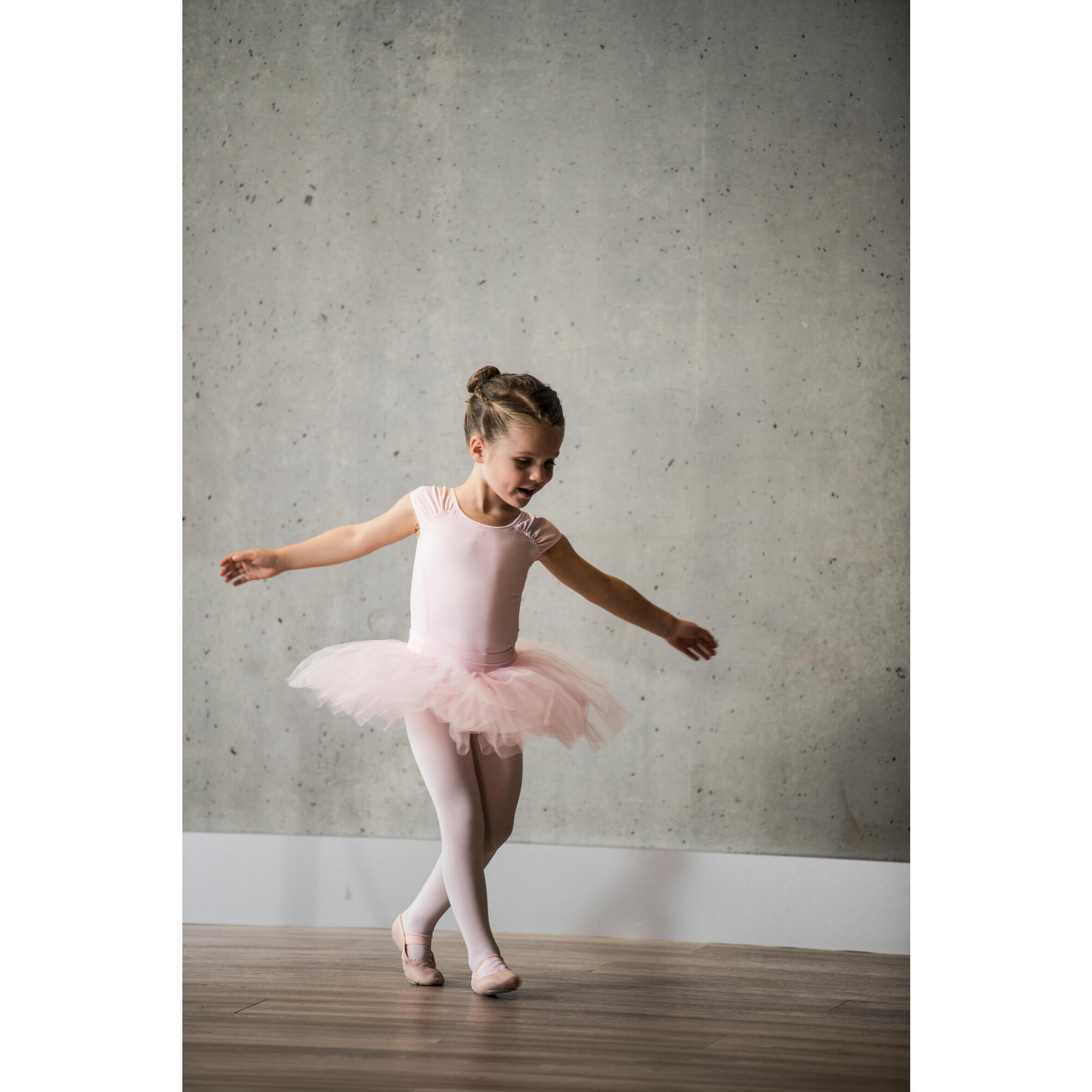 Girls' Short-Sleeved Ballet Leotard 