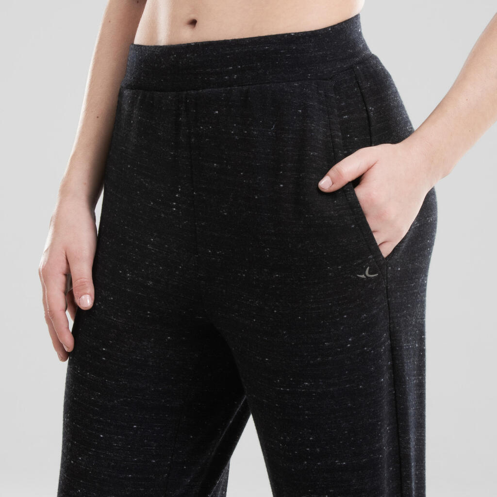 Women's Modern Dance Adjustable Carrot Bottoms - Black