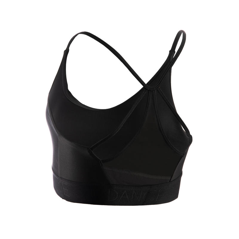 black dance sports bra