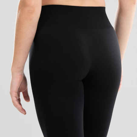 Women's Modern Dance Seamless Leggings - Black