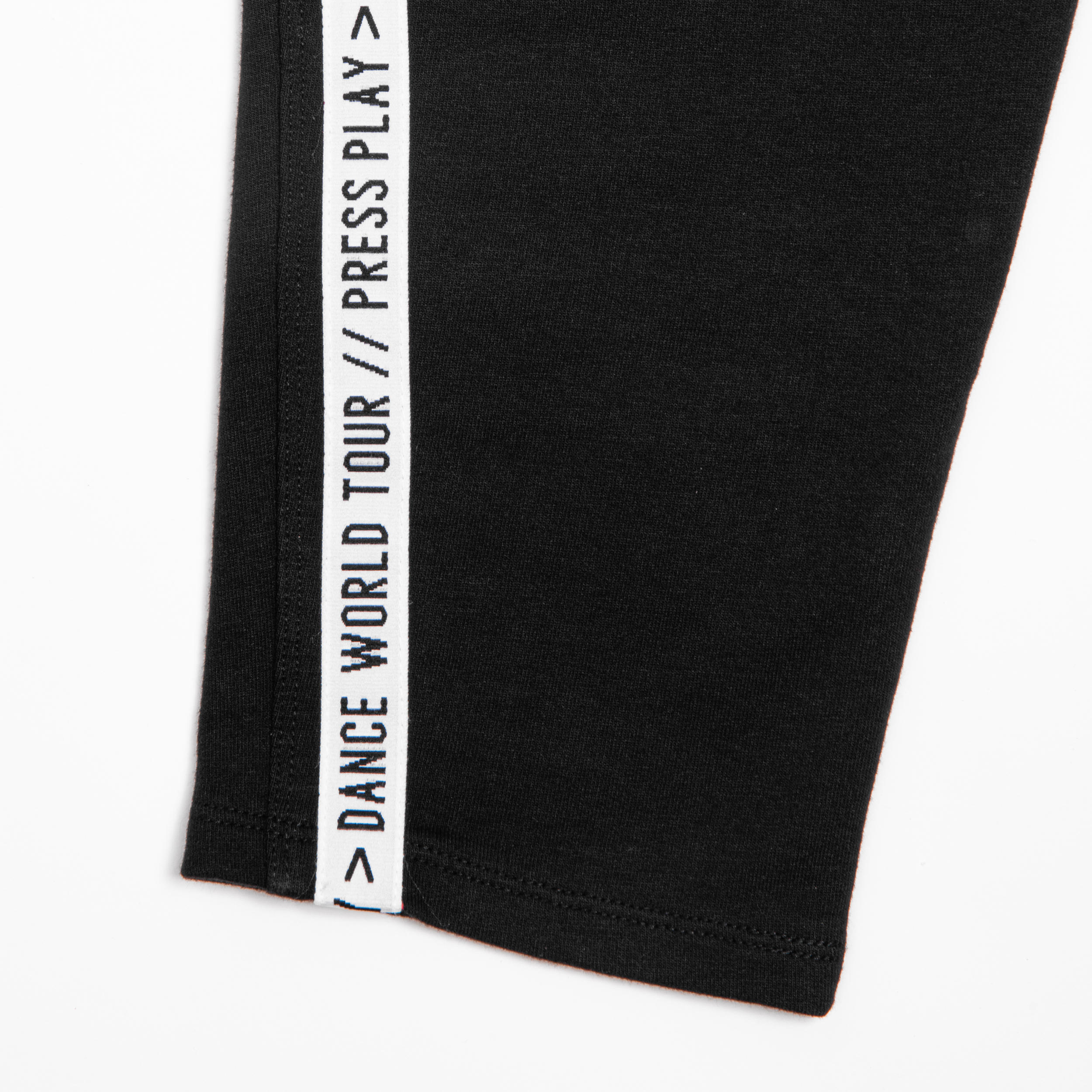 Women Cotton Mix Urban Dance Tapered Bottoms - Black/White Stripes