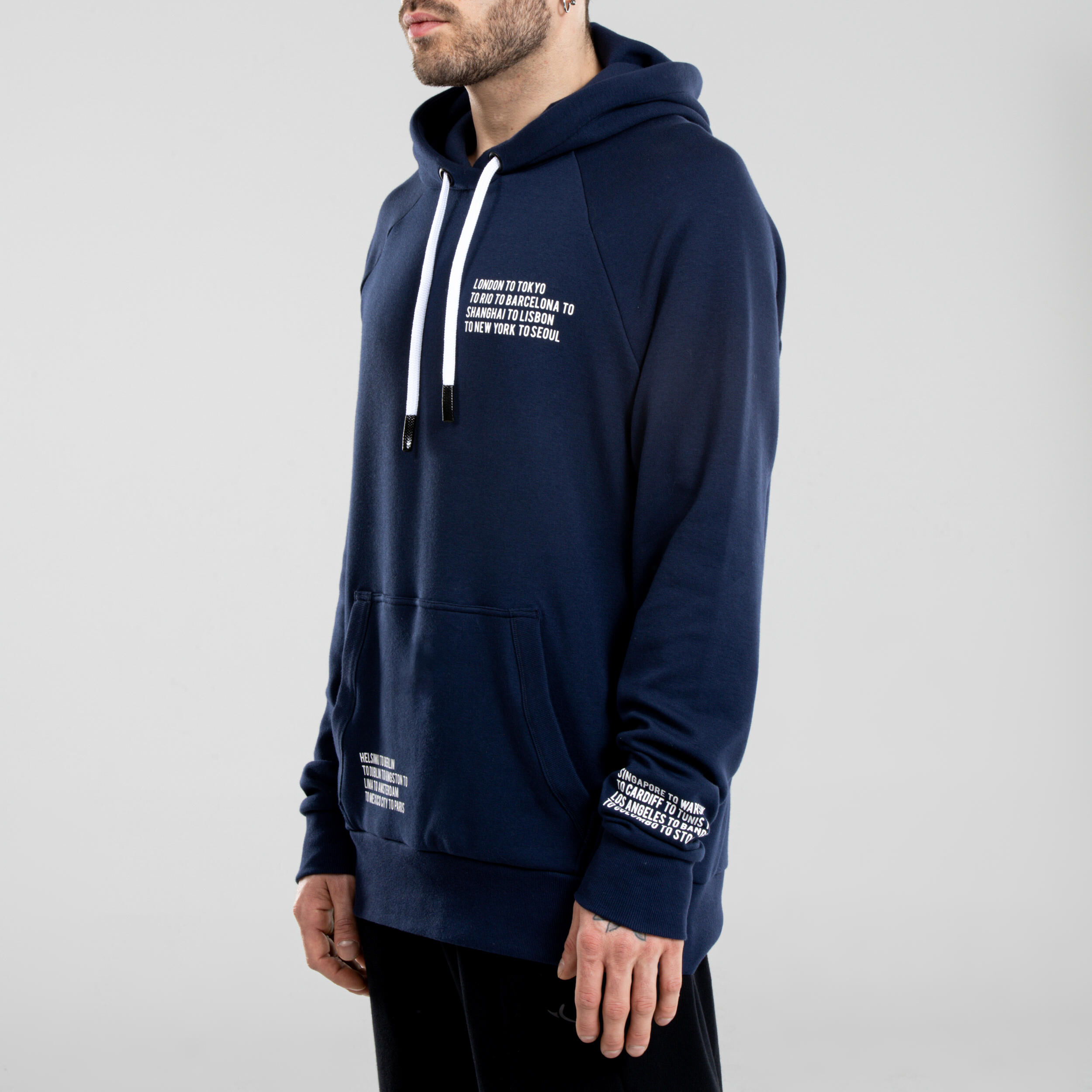 STAREVER Urban Dance Hooded Sweatshirt - Navy Blue