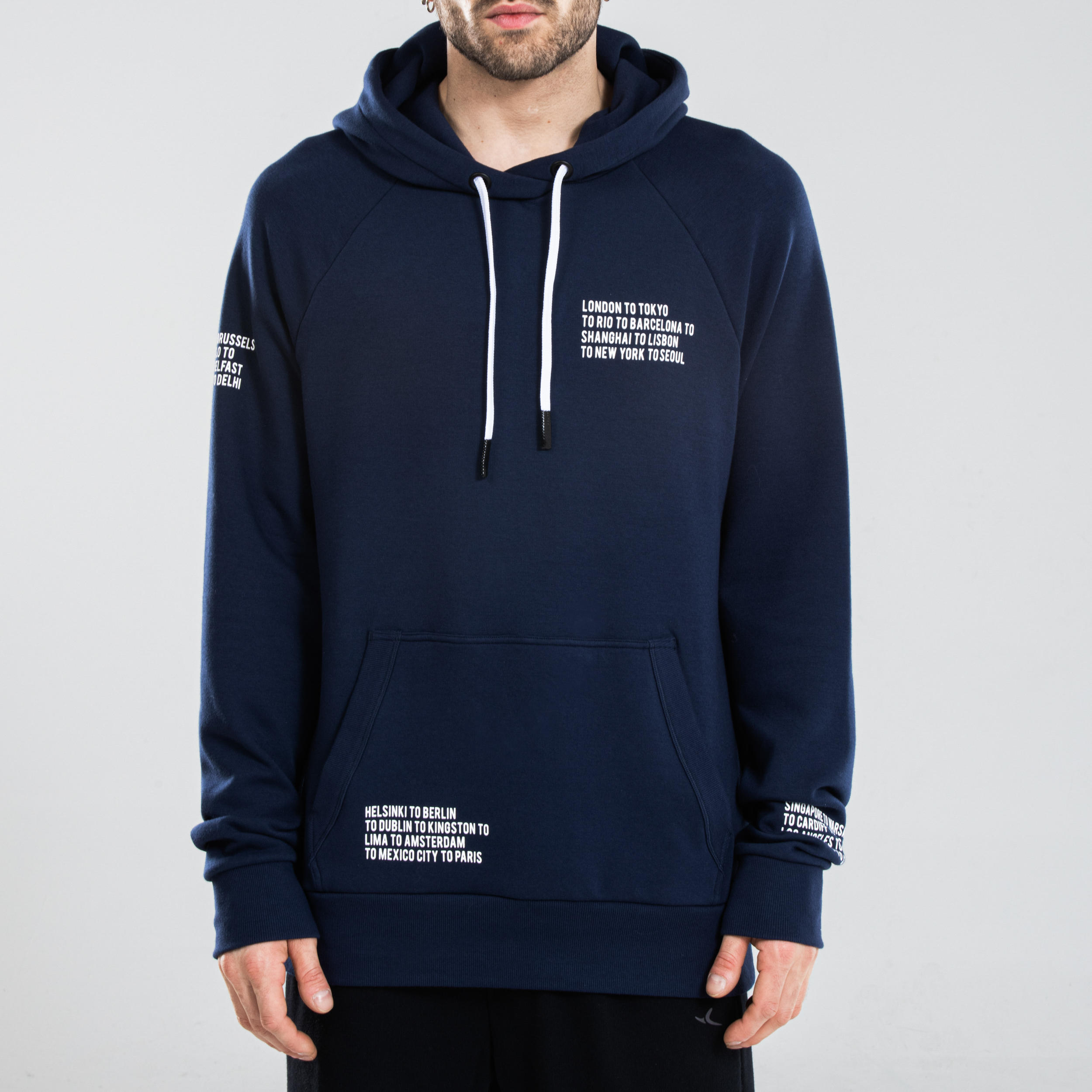 Urban Dance Hooded Sweatshirt - Navy Blue 3/8