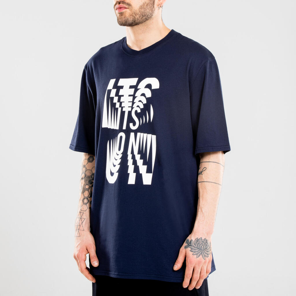 Men's Urban Dance T-Shirt - Navy Blue Print