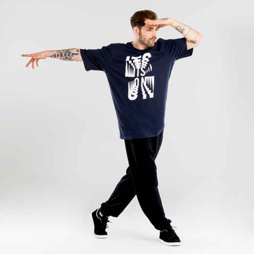 
      Men's Urban Dance T-Shirt - Navy Blue Print
  