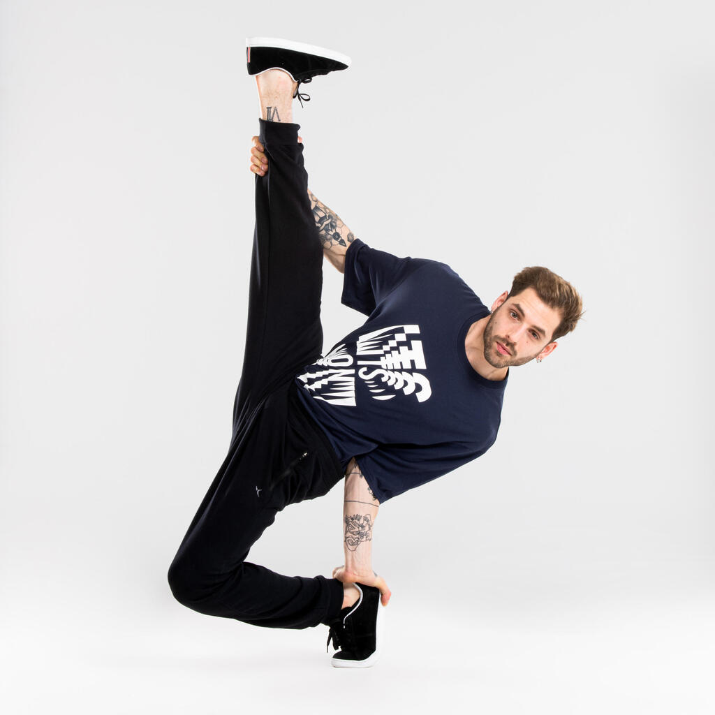 Men's Urban Dance T-Shirt - Navy Blue Print