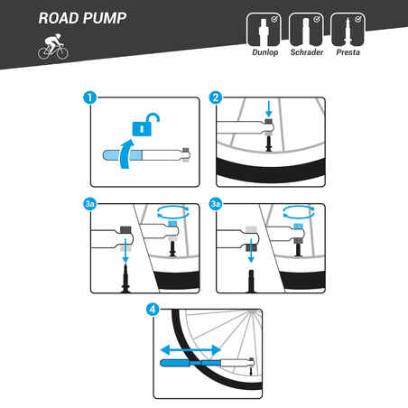 Compact Road Hand Pump - Grey