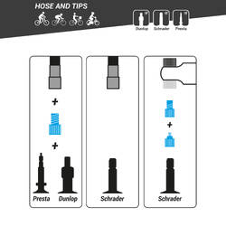 Presta / Schrader Connector Hose