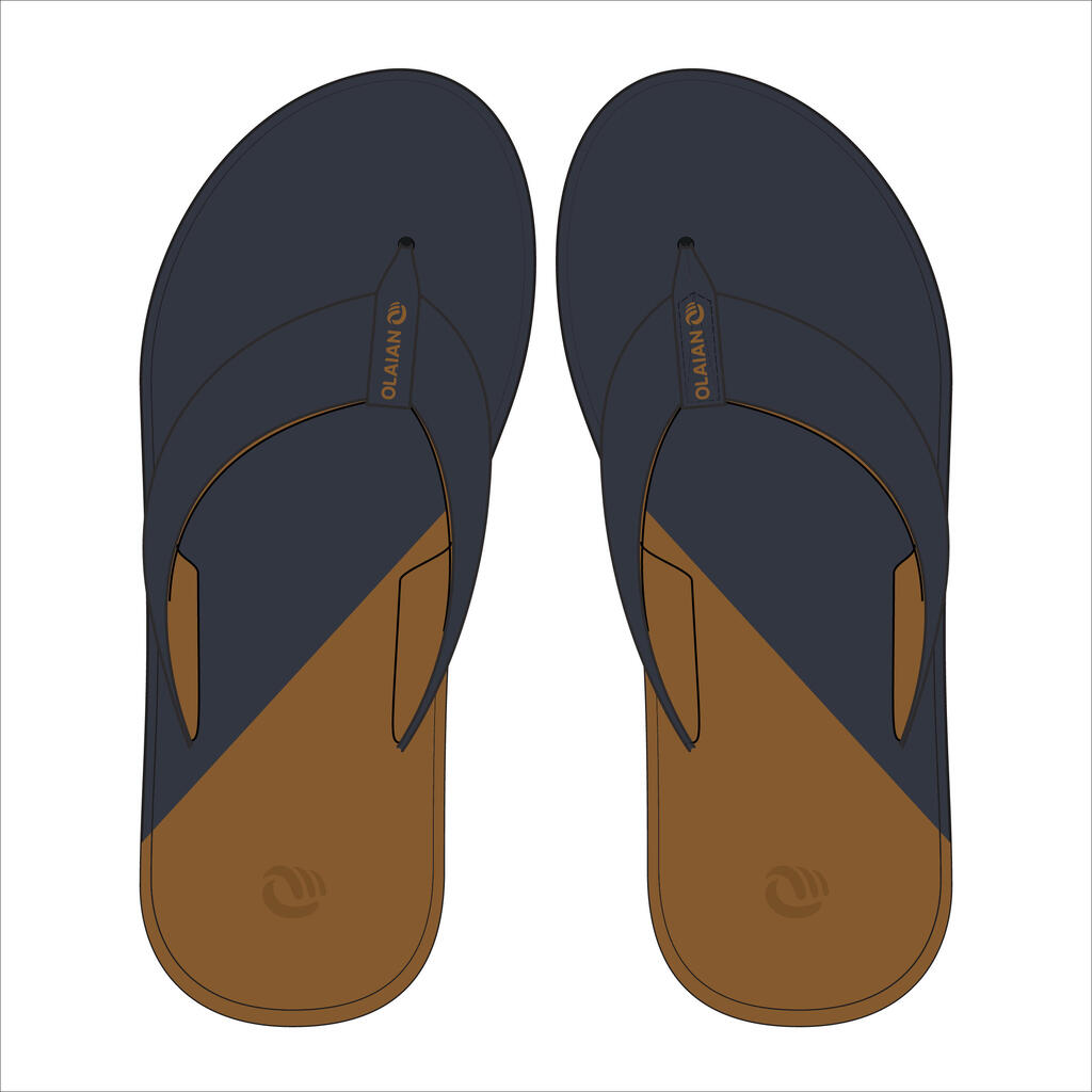 TONGS Homme 520 Bleu Camel