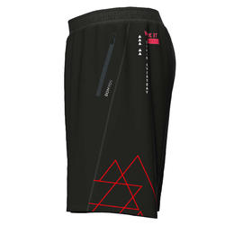 Eco-Friendly Fitness Training Shorts - Black Print