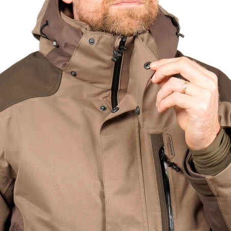 WARM SILENT WATERPROOF JACKET 520 - BROWN