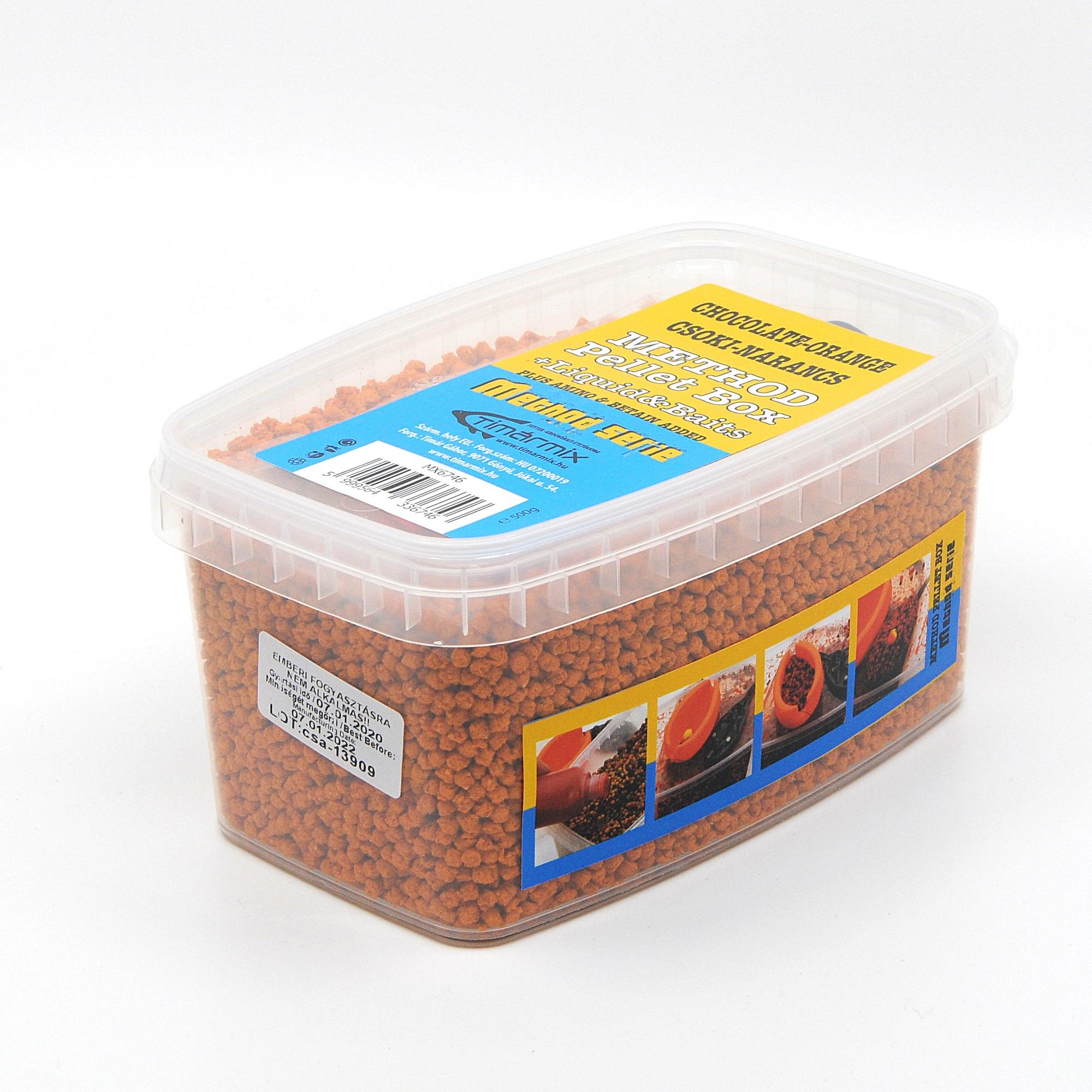 Pellet box, csoki-narancs, 500 g Timar Mix akciós termékkép 1