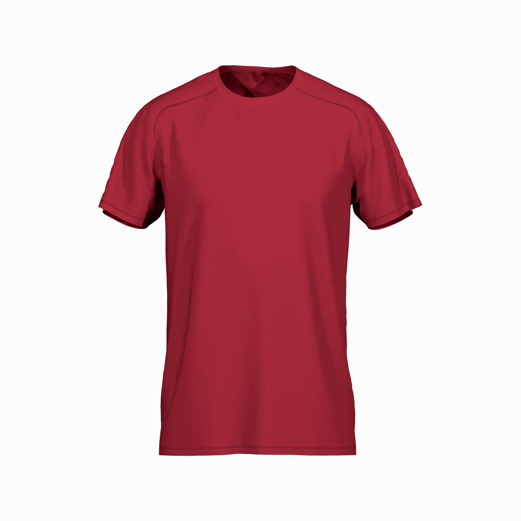 Men's Crew Neck Breathable Essential Fitness T-Shirt - Light Red Marl 16/22
