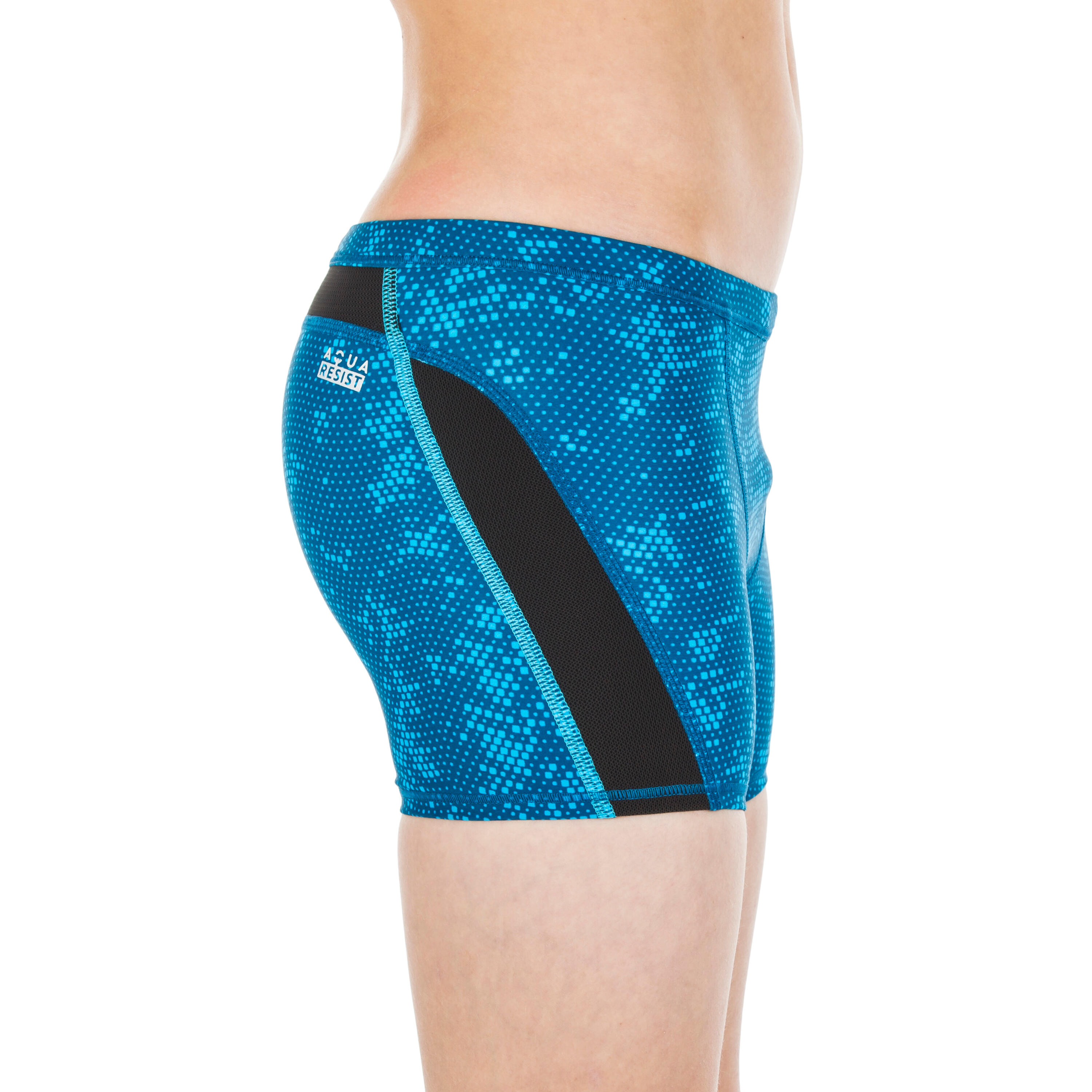 BOY'S STAB SWIMMING BOXER SHORTS - ALL JON BLUE BLACK 2/7