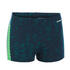 Boy Swimming Boxer Fiti Navy Blue Neon Green