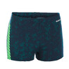 Boy Swimming Boxer Fiti Navy Blue Neon Green