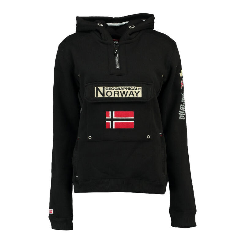 Sudadera Norway Hombre Montaña y Trekking Gymclass Negro