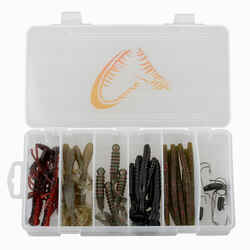 PRO PACK KIT BLACK BASS SOFT FISHING LURES