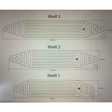 FLOOR BLADDER FOR ITIWIT 100 3-SEATER TEXTILE KAYAKS