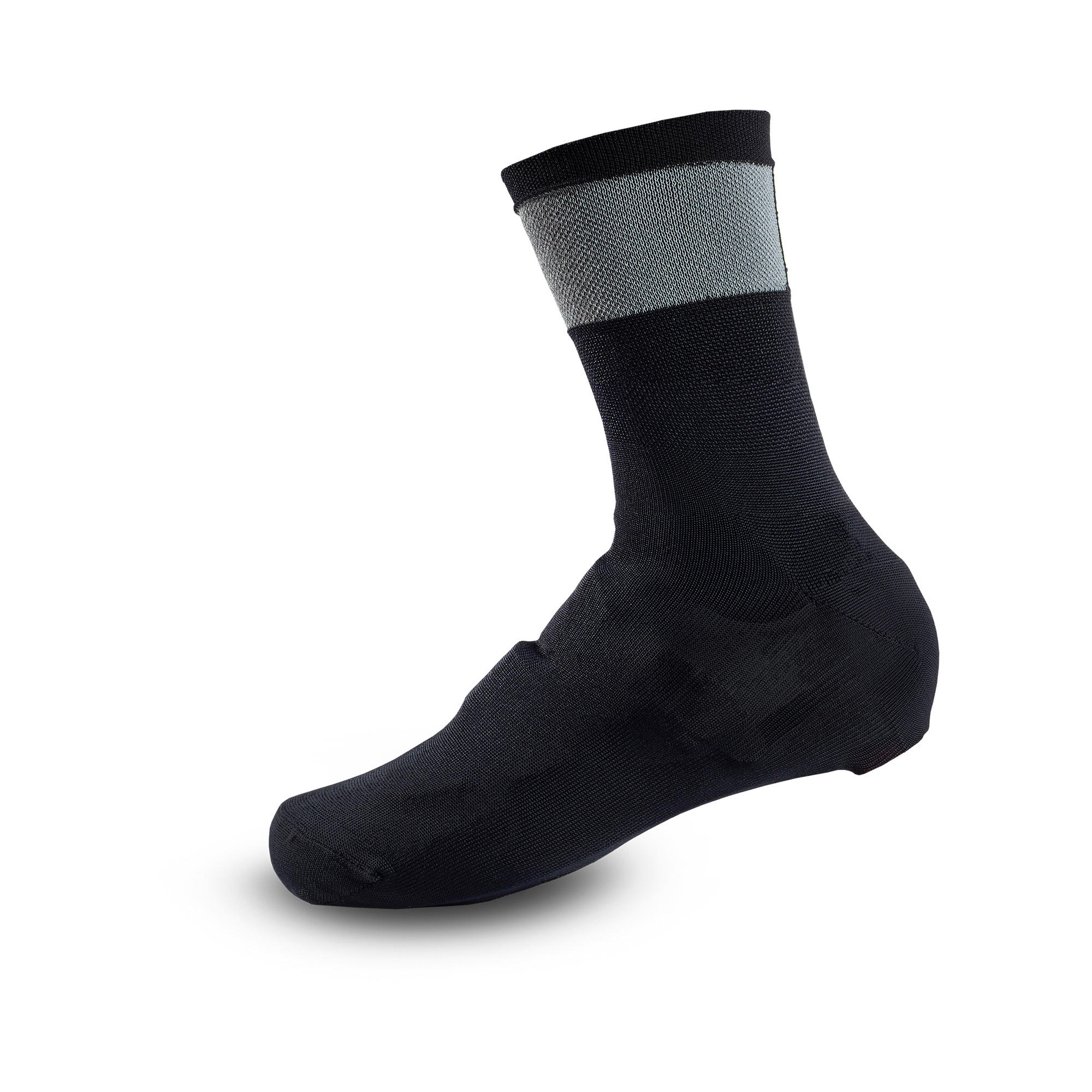 Knitted Cycling Overshoes - Black 8/8