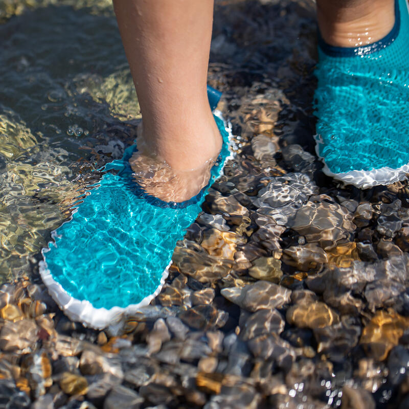 Chaussures aquatiques Enfant - Aquashoes 100 couleur Turquoise