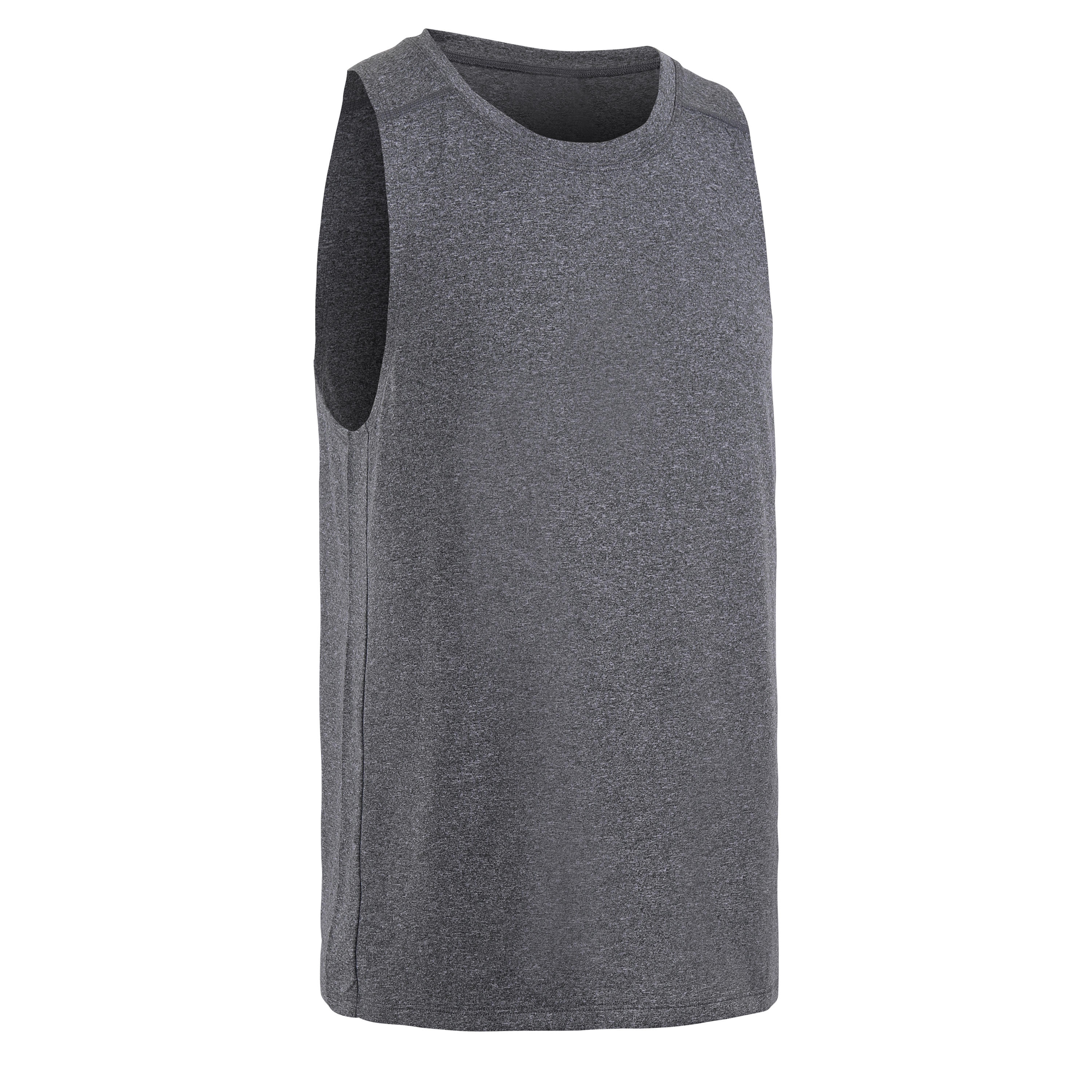 Men's Breathable Crew Neck Essential Collection Fitness Tank Top - Grey 6/6