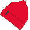 ADULT SKI HAT - FISHERMAN - BRIGHT RED