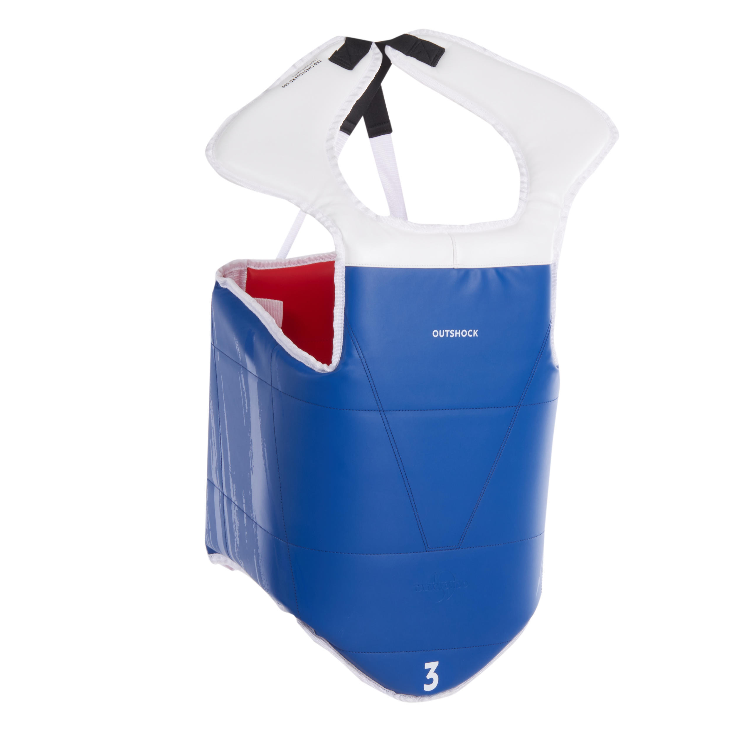 PLASTRON DE TAEKWONDO 500 REVERSIBLE ADULTE 2/14