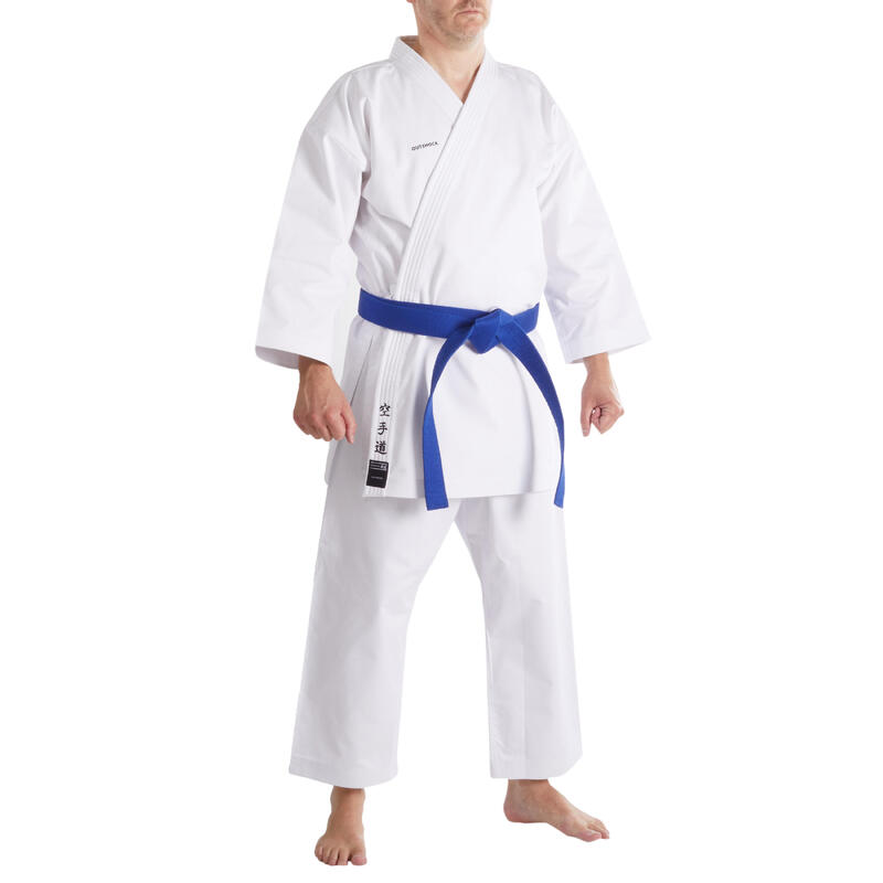 Kimono adulto karate 500 cotone 100% bianco