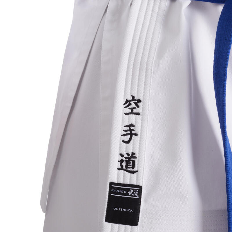 Kimono adulto karate 500 cotone 100% bianco