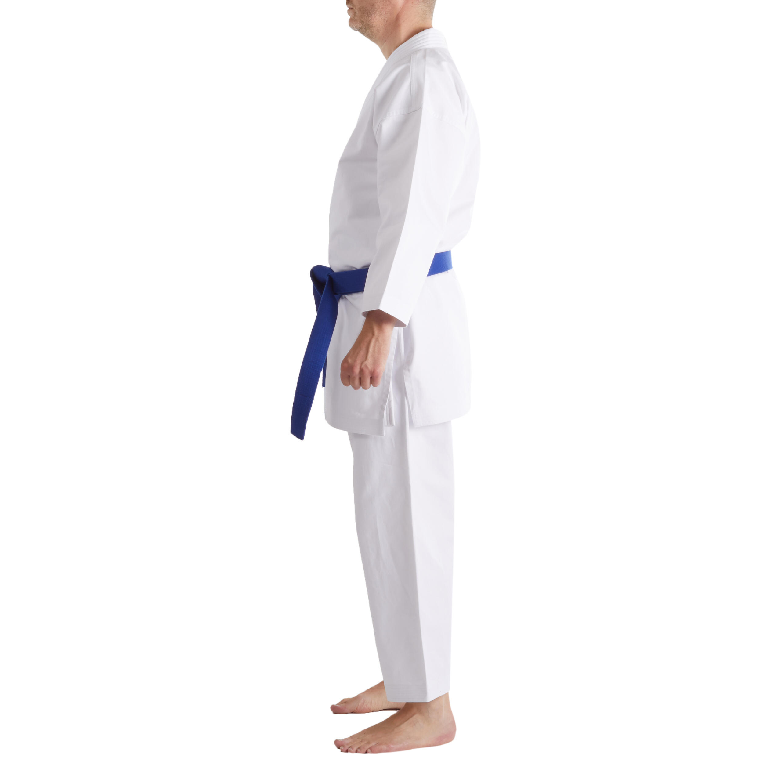 Kimono adulto karate 500 cotone 100% bianco 13/19