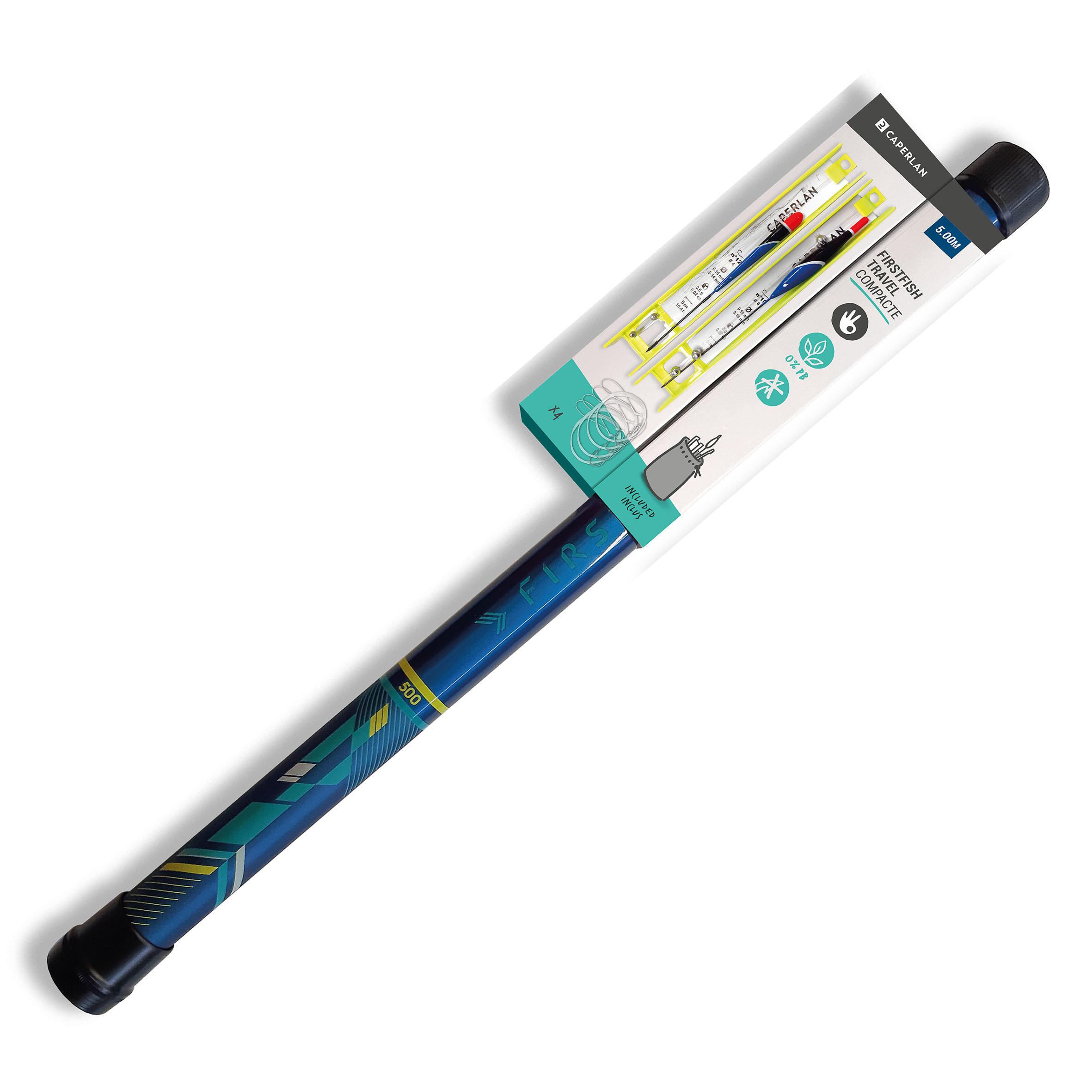 Panoplie decouverte de la peche au coup canne firstfish 5m + ligne montee 7/13