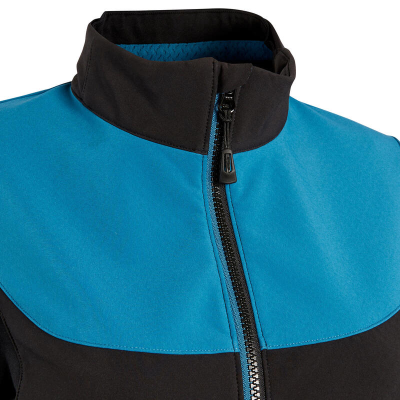 VESTE HIVER VTT FEMME TURQUOISE NOIR