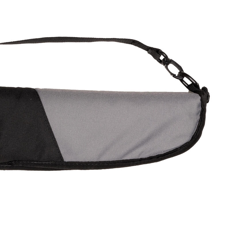 Soepele tas voor biljartkeu zwart/grijs