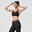 Women's Cardio Fitness Training Sports Bra 900 - Black