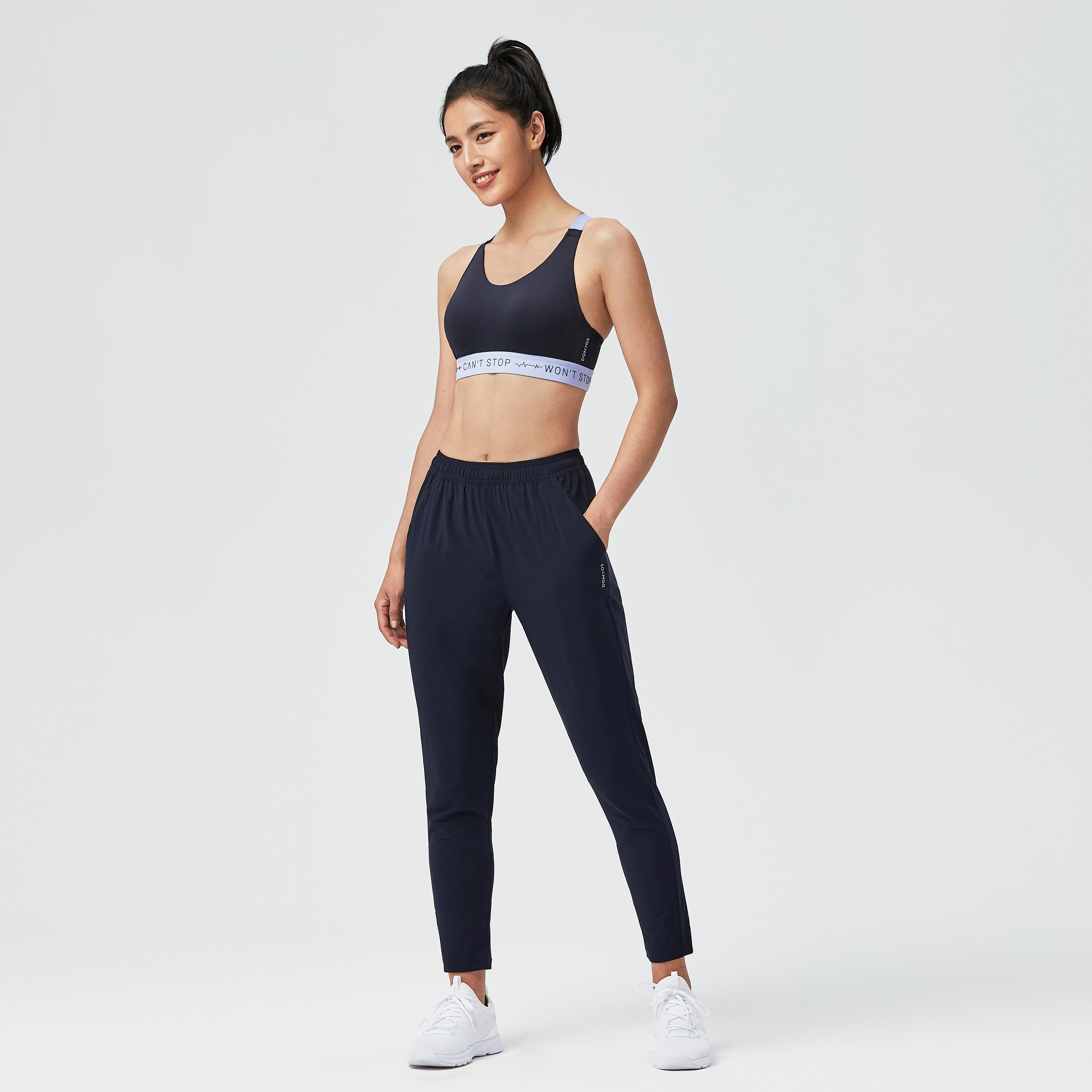 Women's High Support Adjustable Sports Bra with Cups - DECATHLON