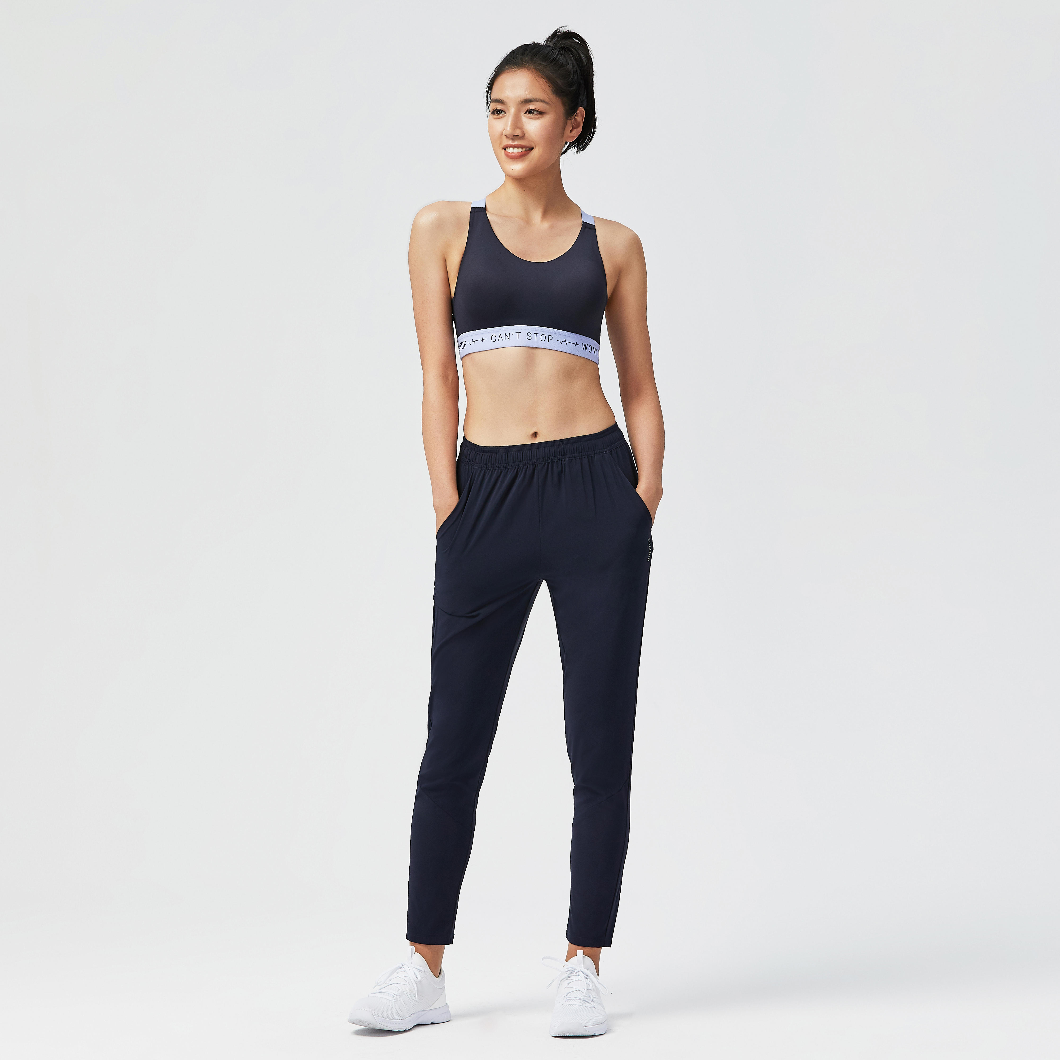 Women's High Support Adjustable Sports Bra with Cups - DECATHLON