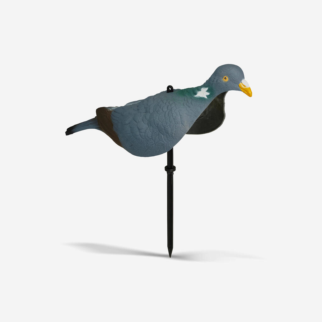 Lockvogel Taube 3D mit Spiess 