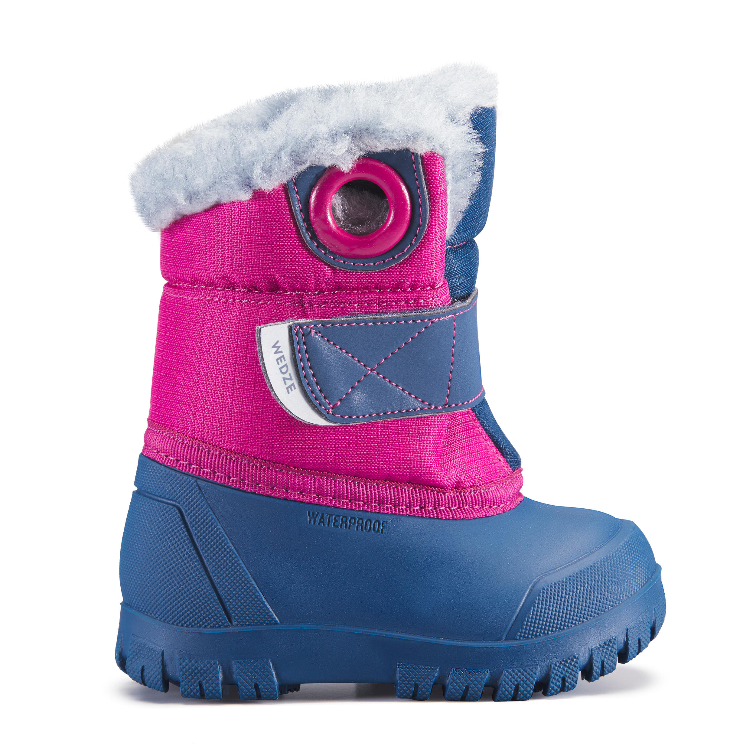 Bottes de neige b b Apr s ski b b XWARM bleues et violettes