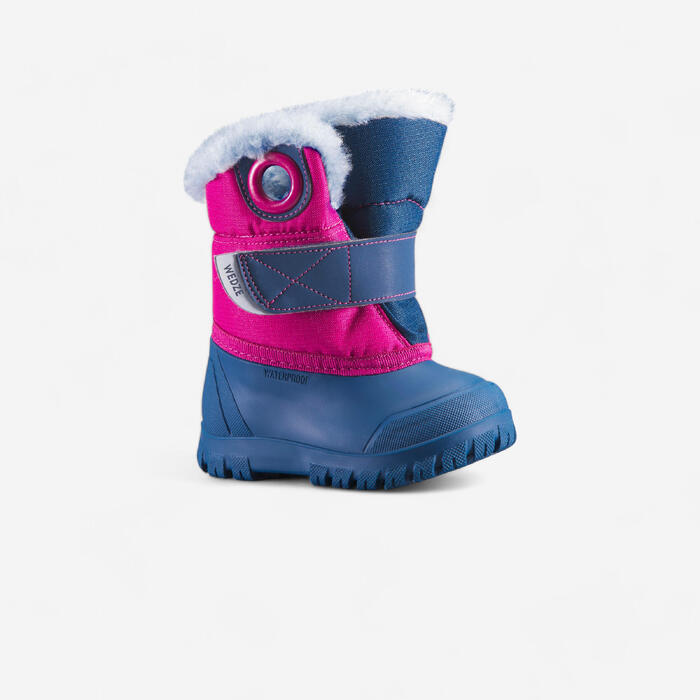 Apres Ski Bebe Bottes De Neige Bebe Xwarm Bleues Et Violettes Lugik Decathlon