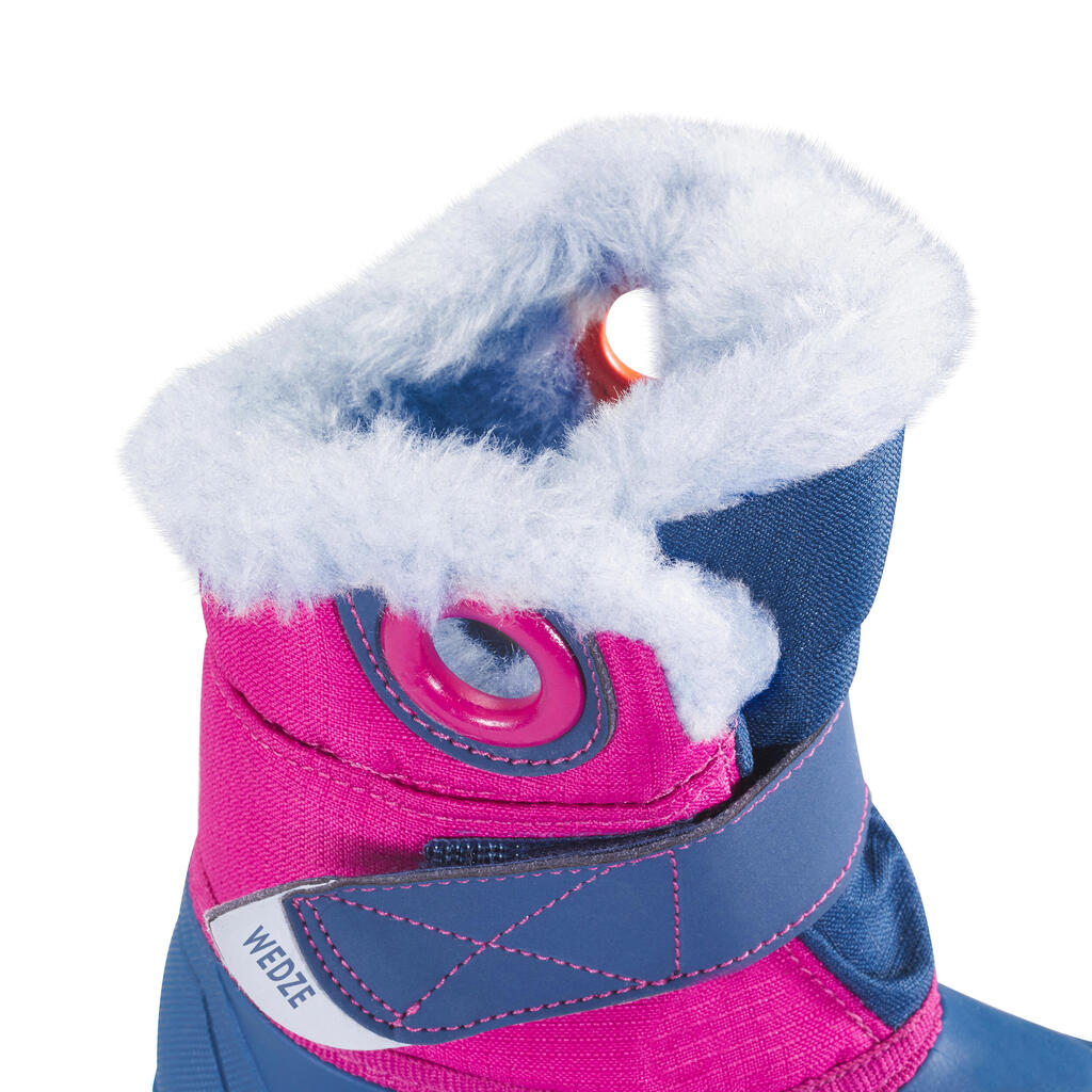 Baby snow boots, baby après-ski boots - XWARM blue and purple