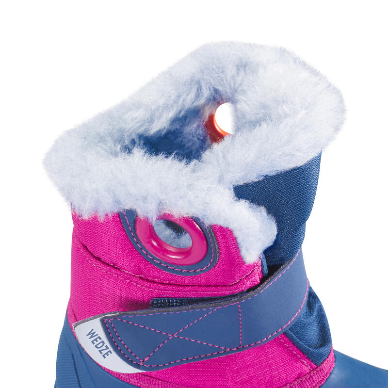 Bottes de neige bébé, Après ski bébé - XWARM bleues et violettes
