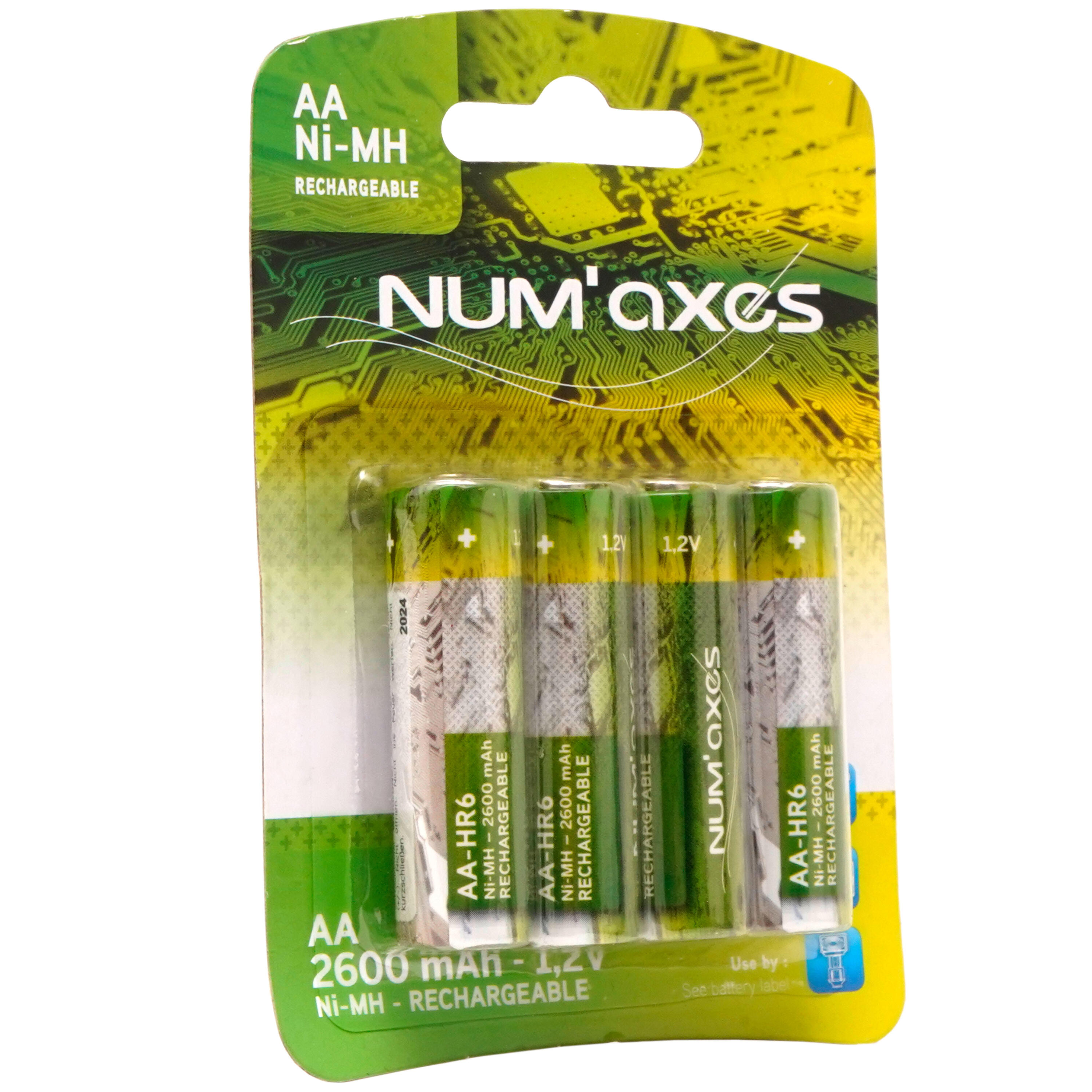 Pack of 4 rechargeable batteries 1/1