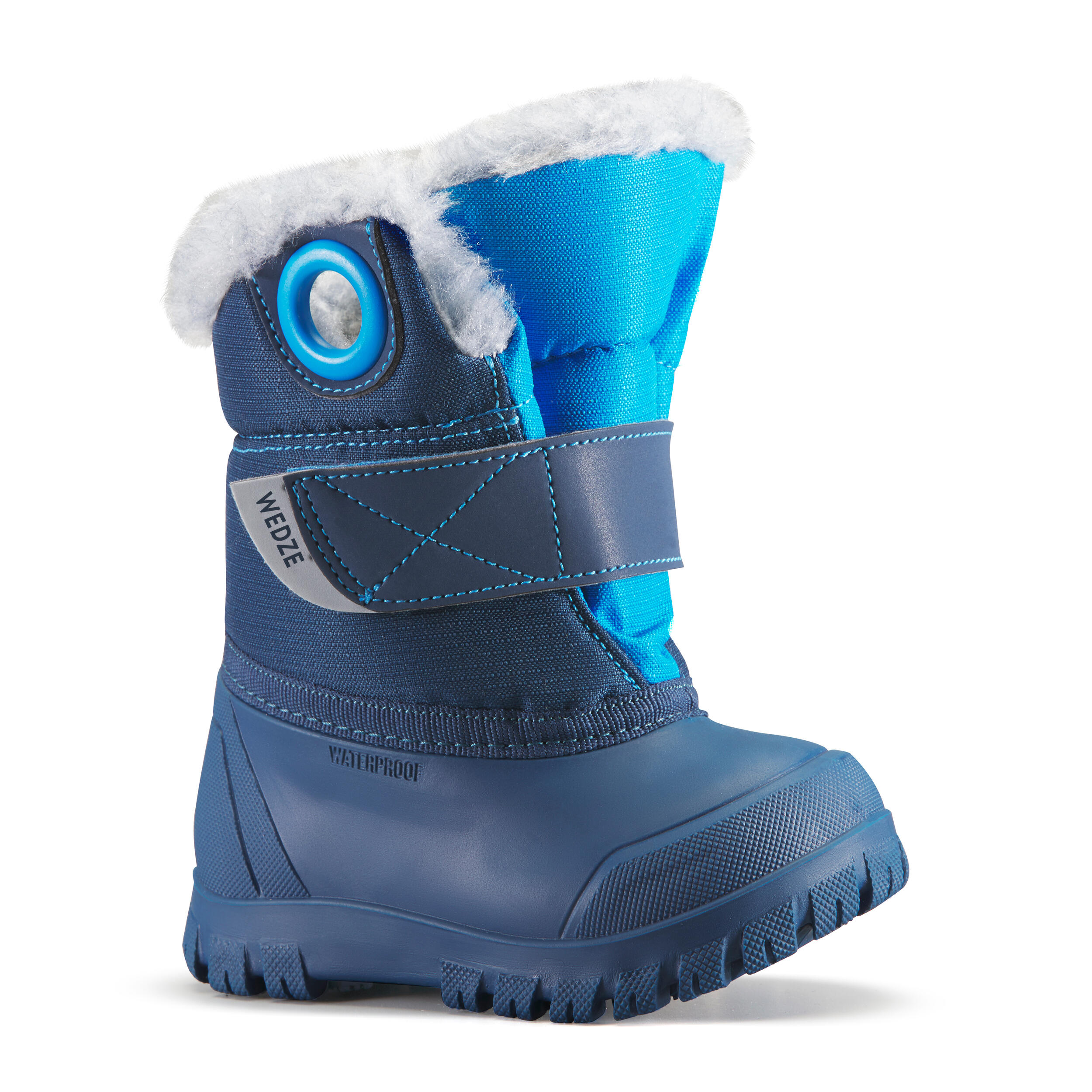WEDZE Baby Snow Boots, Baby Après-Ski - XWARM Blue