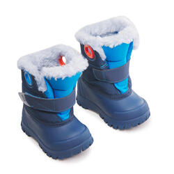 Baby Apres Ski Baby Snow Boots Xwarm Blue And Lugik Decathlon