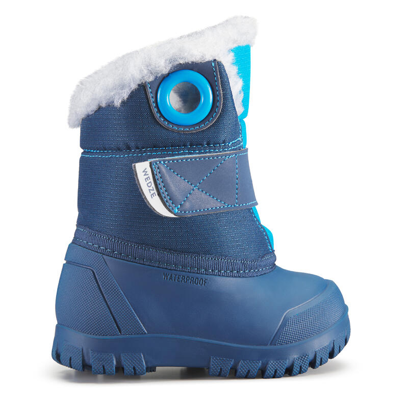 Botas de Neve para bebé, Pós-ski X-Warm Azul