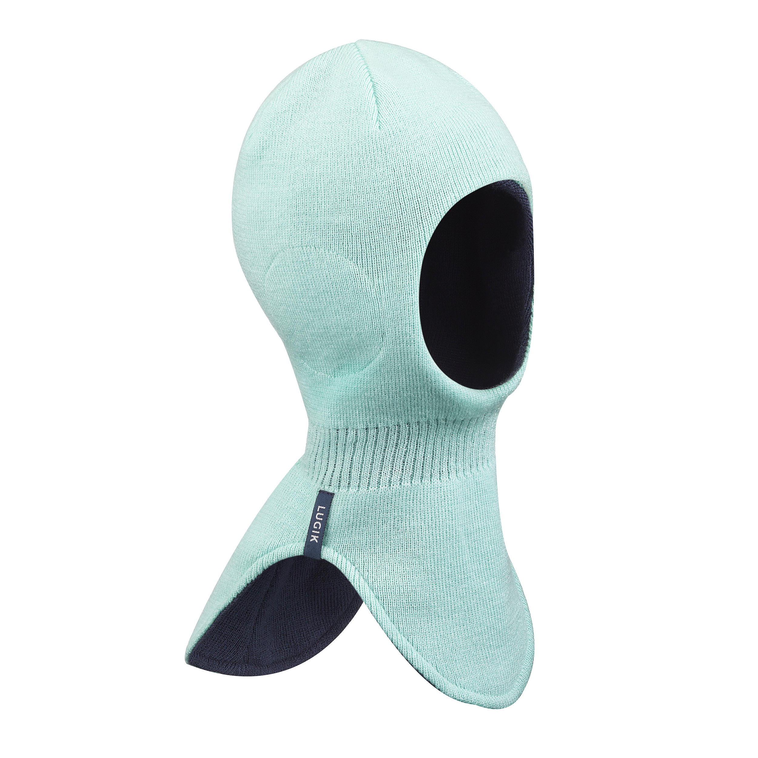 Cagulă schi/săniuș Warm Reverse Albastru-Verde Bebe