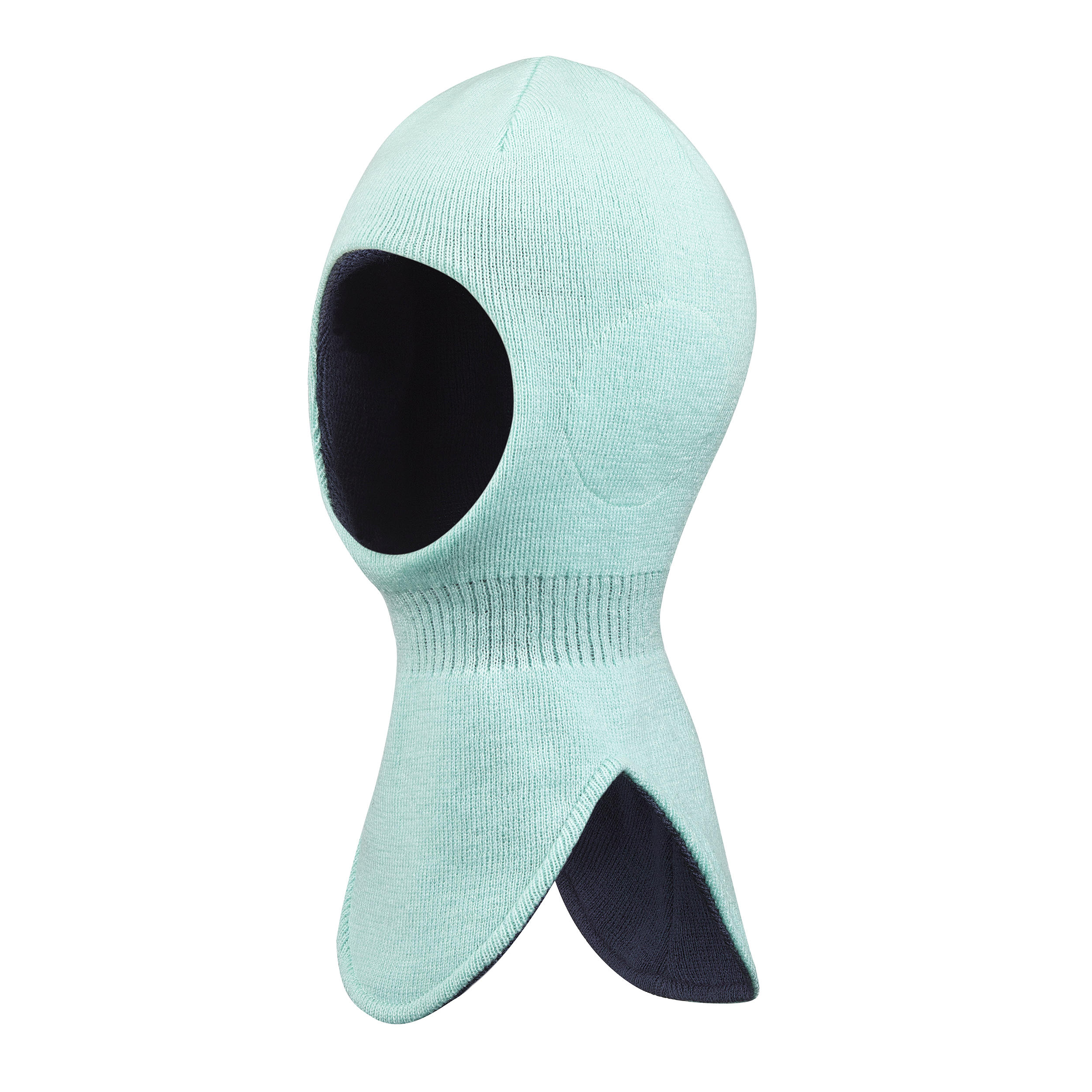 Kids’ Ski/Sledding Reversible Balaclava - Blue/Green - WEDZE