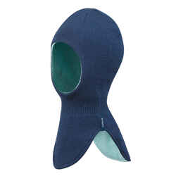 Babies' Ski/Sledge Balaclava - Warm Reverse Green Blue